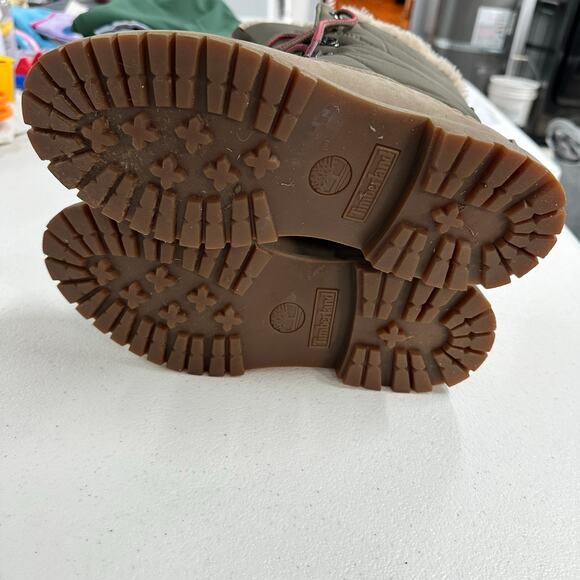 Women's Timberland Premium 6-Inch Puffer Waterproof Boots Olive-Size 8 - Picture 6 of 6